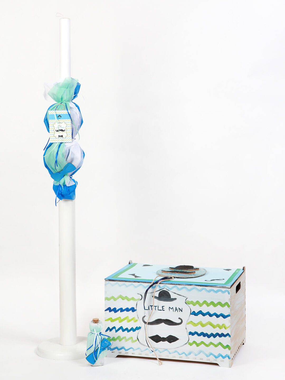 Κουτί ξύλινο αντικιέ με θέμα Little Man