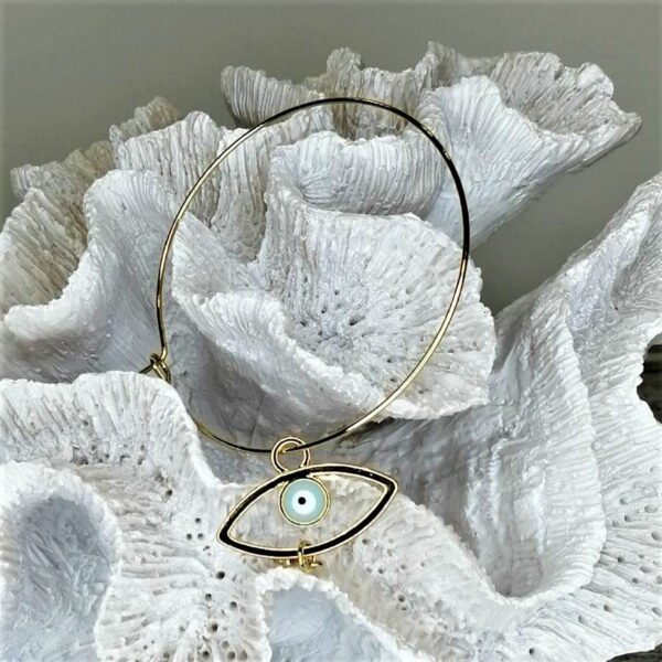 Πολυτελές μαρτυρικό βραχίολι με μάτι για Νονά και Μαμά