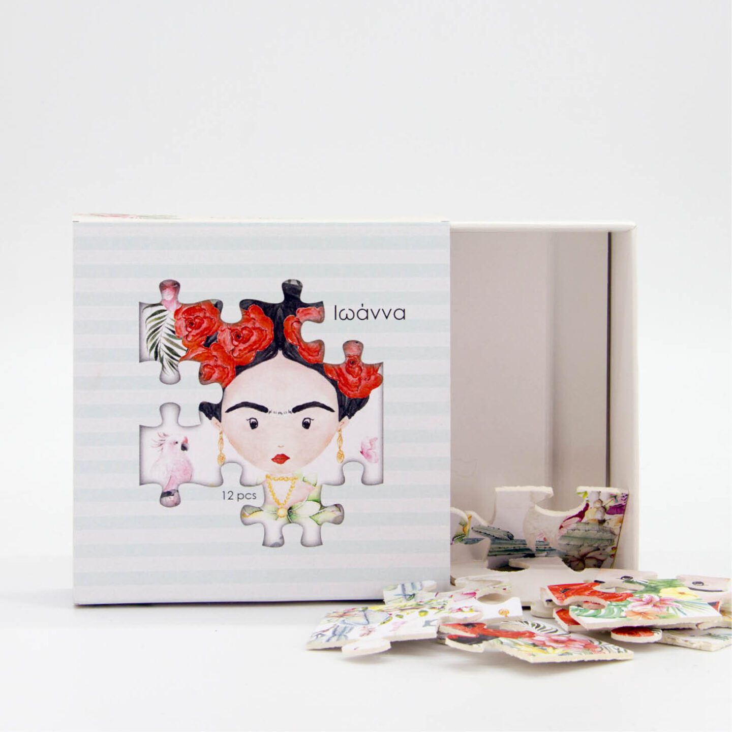 Προσκλητήριο βάπτισης Puzzle, θεματική βάπτιση