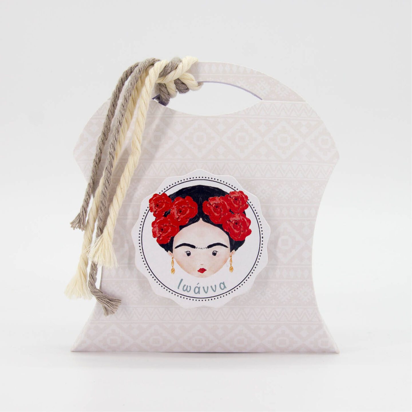 Μπομπονιέρα χαρτινο κουτάκι με τυπωμένο το θέμα της βάπτισης