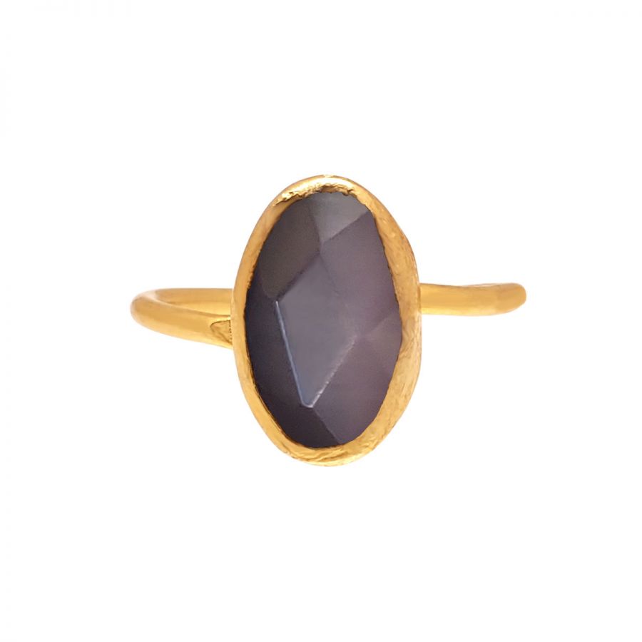 Δαχτυλίδι Επιχρυσωμένο με Αμέθυστο