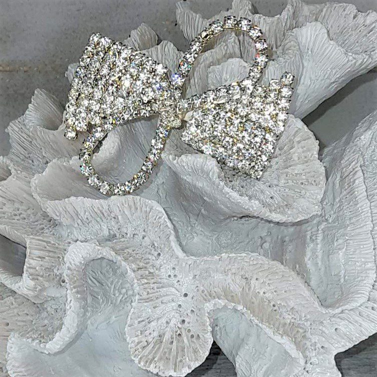 Νυφικό αξεσουάρ φιόγκος για τα μαλλιά με Swarovski