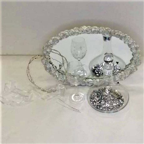 Πλήρες Σετ Κουμπάρου σε ασημί