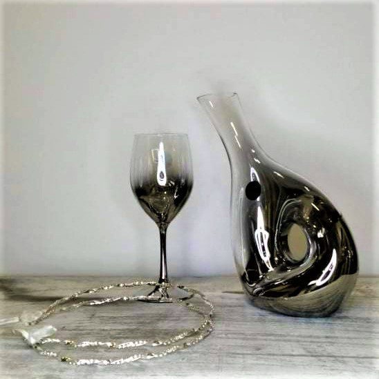 Σετ Κουμπάρου σε γκρι μεταλιζέ