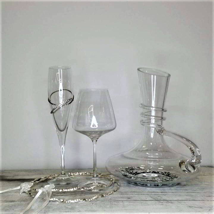 Σετ Κουμπάρου με στρας