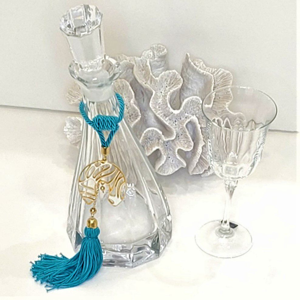 Σετ κουμπάρου με επίχρυσο στολισμό Tresento