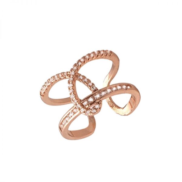 Δαχτυλίδι από Ορείχαλκο Επιχρυσωμένο με Ζιργκόν