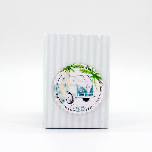 Κουτάκι για ποπκορν, για την θεματική διακόσμητη του Candy Bar της βάπτισής σας