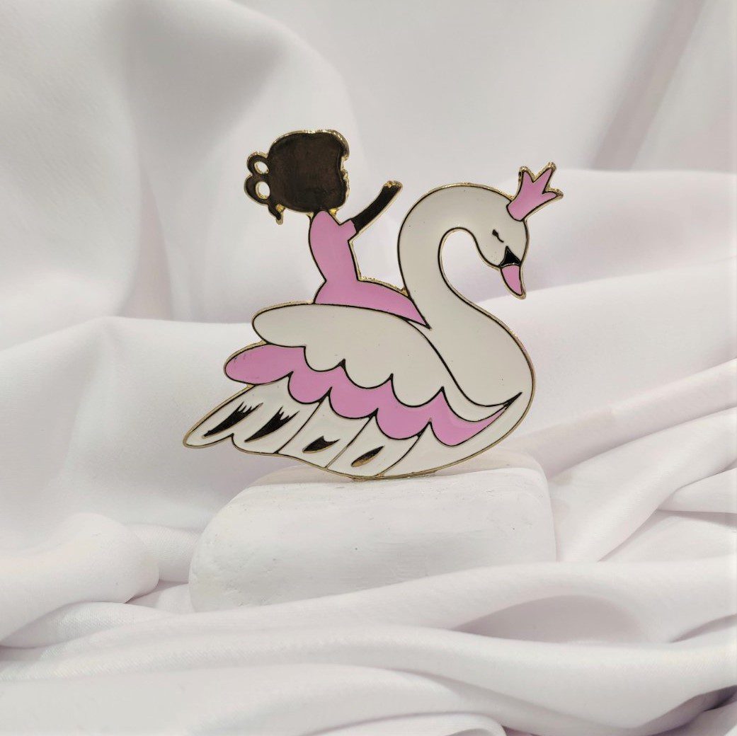 Μπομπονιέρα βάπτισης πέτρα με μεγάλο κύκνο