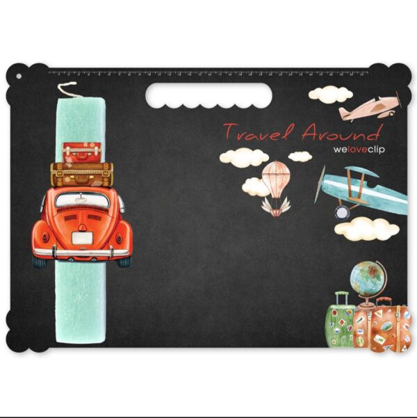 Πασχαλινή Λαμπάδα για ταξιδιάρικους με μαυροπίνακα