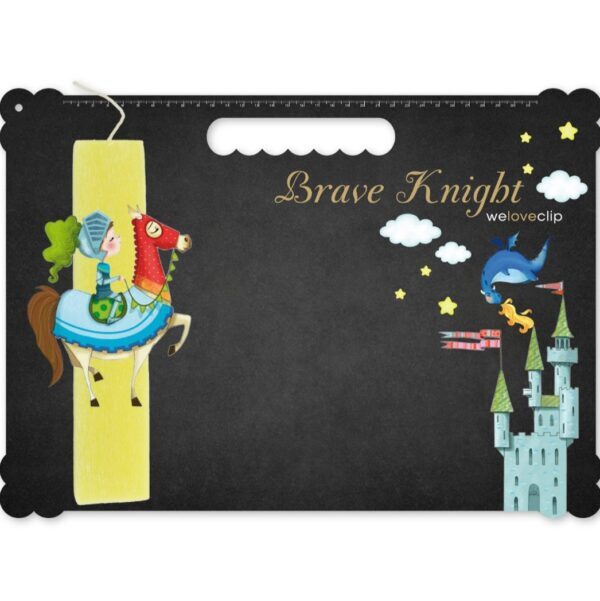 Πασχαλινή Λαμπάδα για γενναίους Ιππότες με μαυροπίνακα