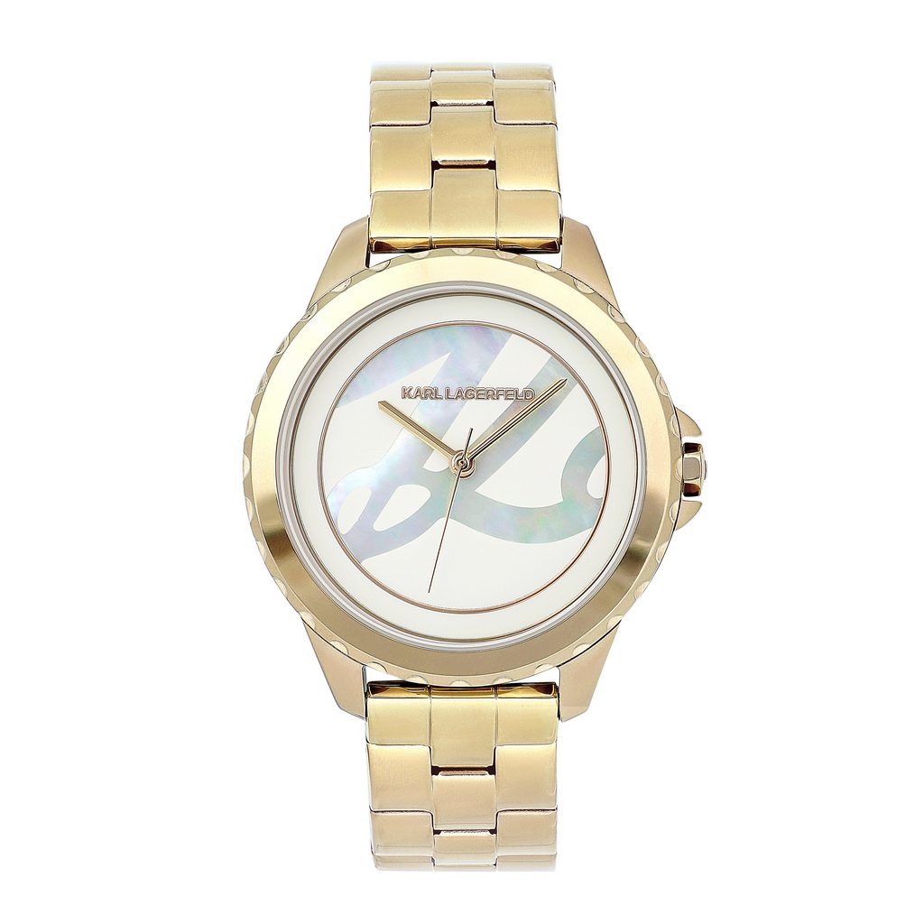 Γυναικείο ρολόι του οίκου Karl Lagerfeld σε χρυσό και ασημί