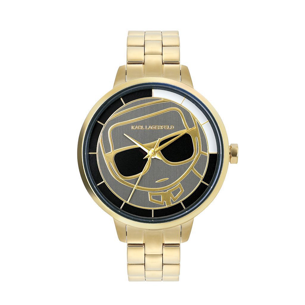 Γυναικείο ρολόι του οίκου Karl Lagerfeld σε χρυσό και ασημί