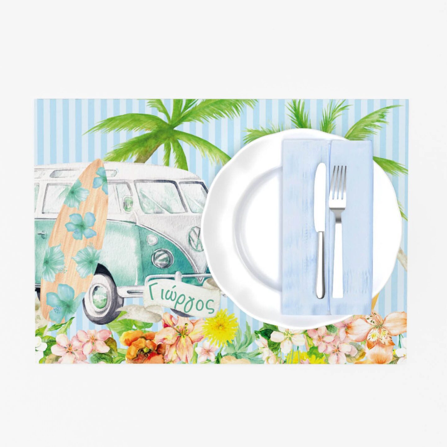 Χάρτινο σουπλά με τυπωμένο το θέμα