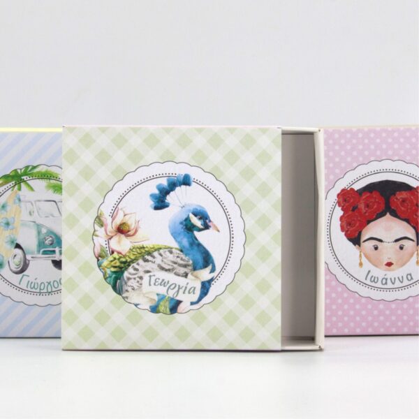 Μπομπονιέρα βάπτισης συρταρωτό κουτάκι