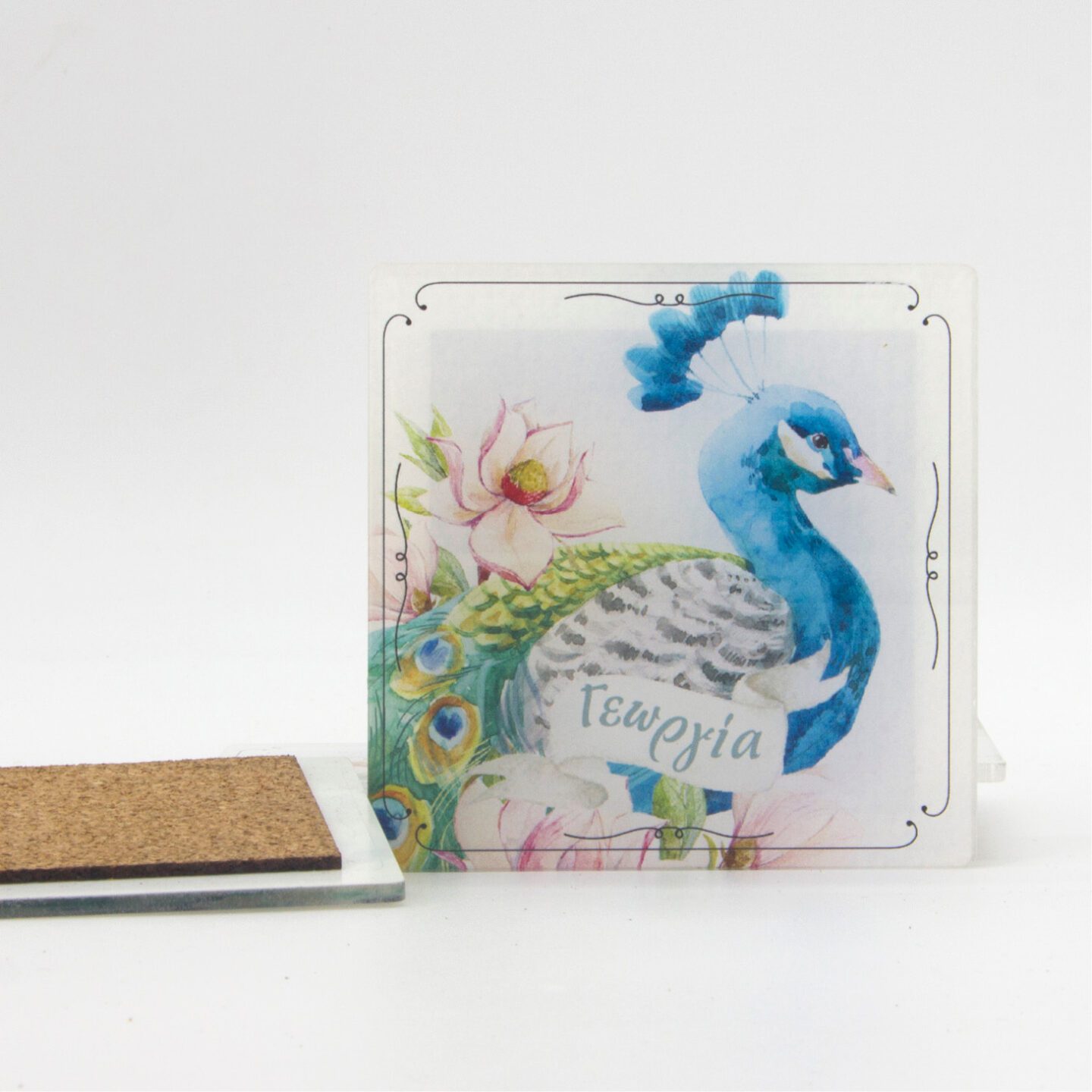 G_152-SOUSVER-PLEXI-1 Μπομπονιέρα βάπτισης plexigrass σουβέρ