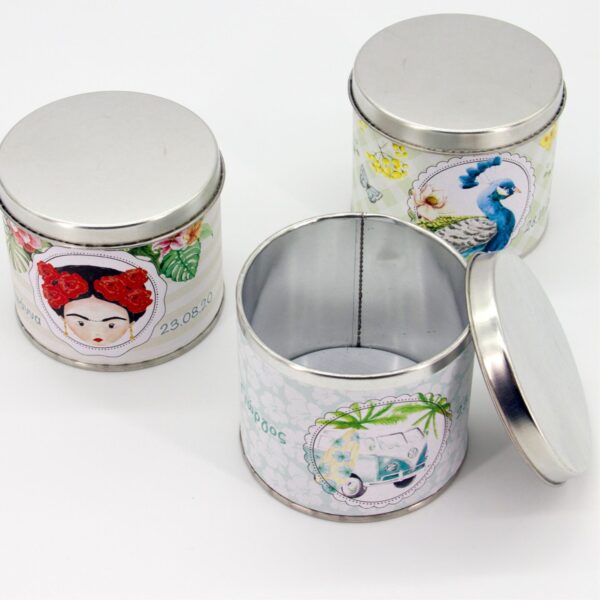 Μπομπονιέρα βάπτισης μεταλλικό κουτί