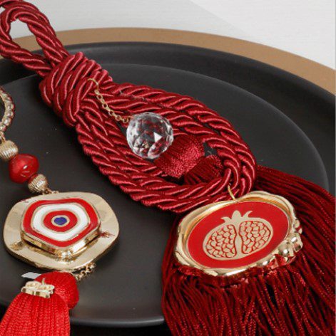 Γούρι 2022 επίχρυσο με 24Κ με ρόδι