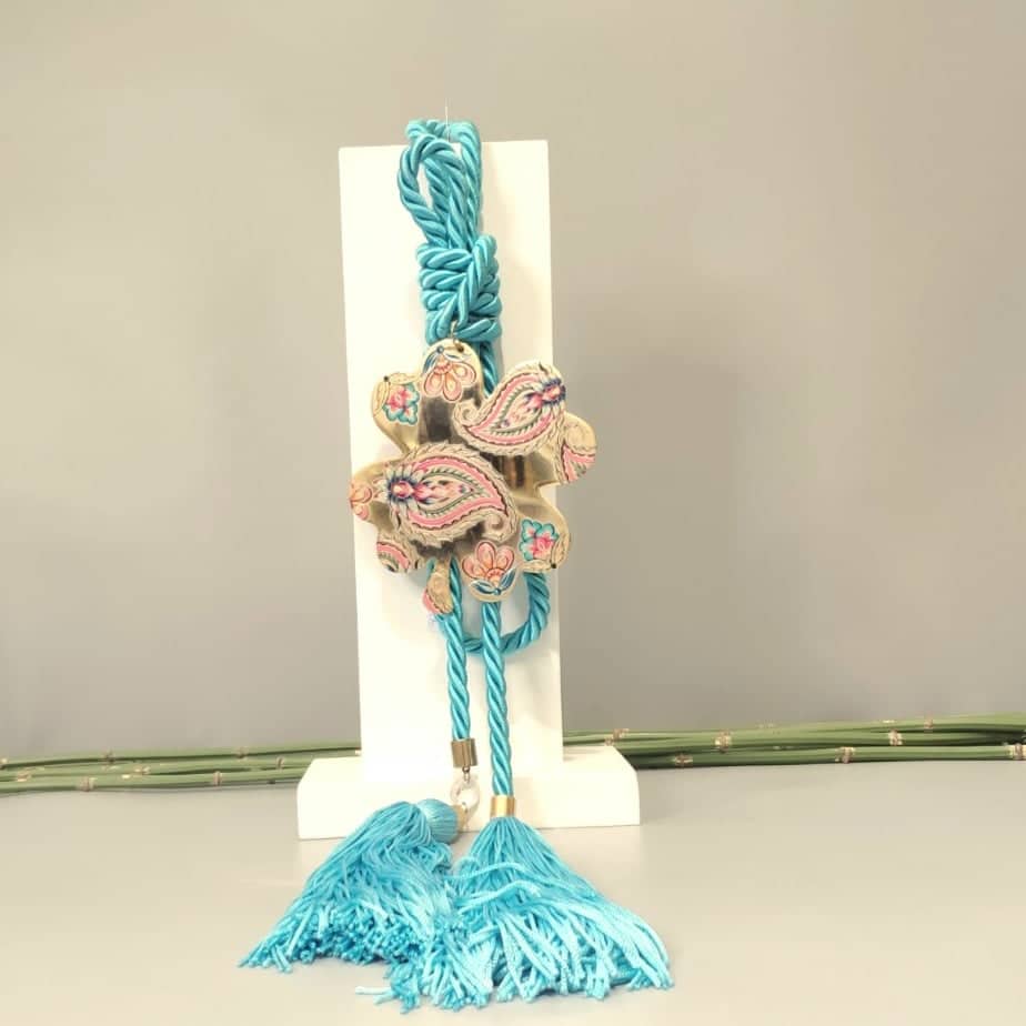 Γούρι σπιτιού 2023 με τετράφυλλο τριφύλλι από φίλντισι