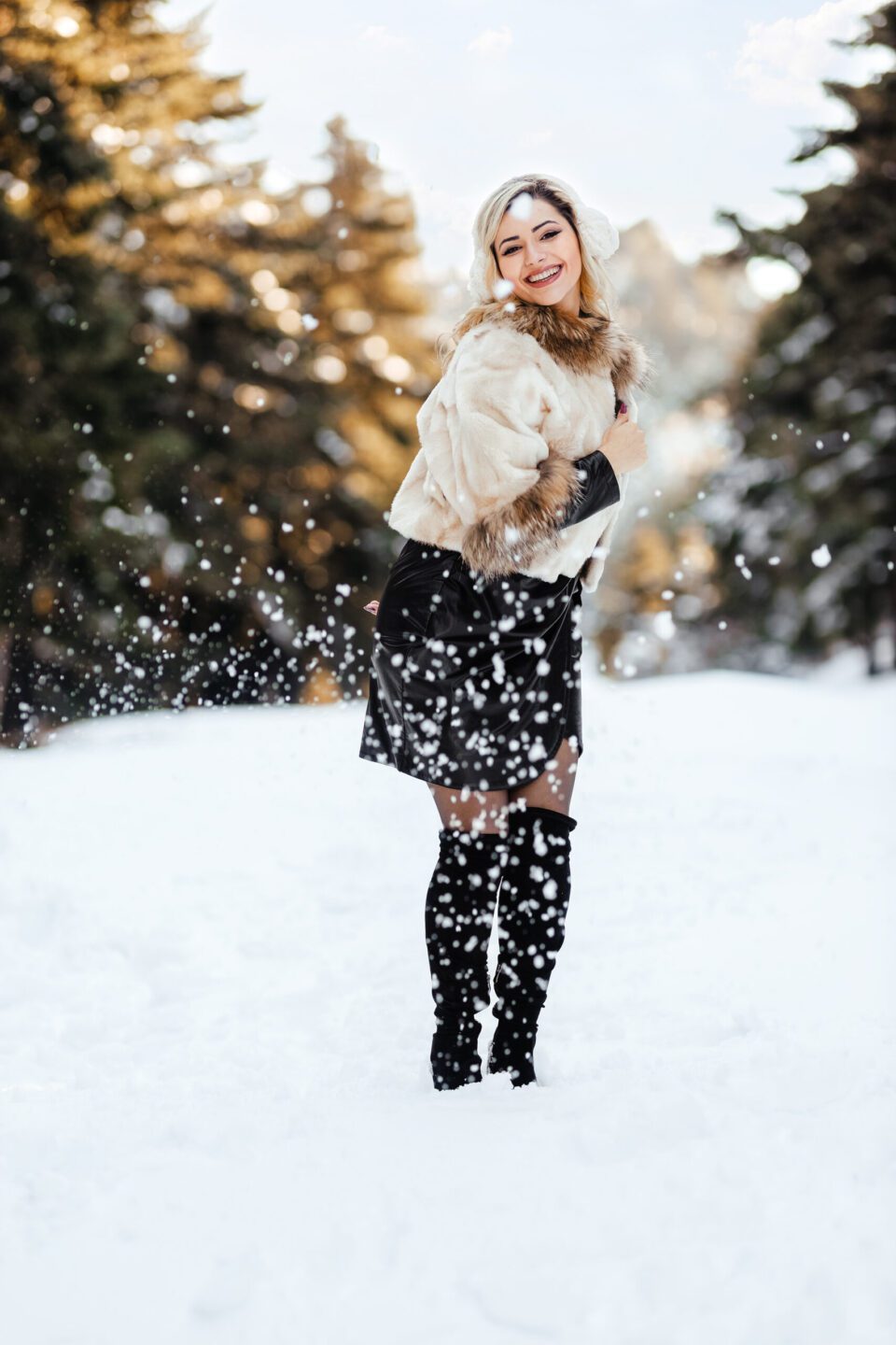 12 Γούνινη ζακέτα Finland Racoon pearl