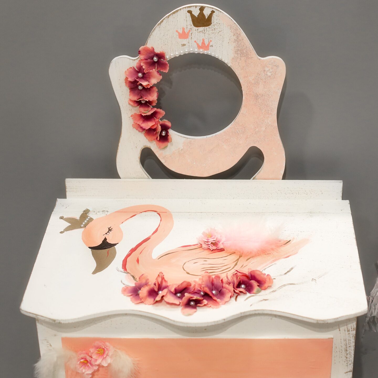 Πλήρες σετ βάπτισης μπουντουάρ με Κύκνο