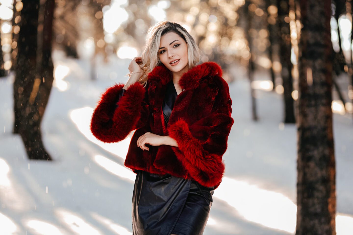 21 Γούνινη ζακέτα Finland Racoon red