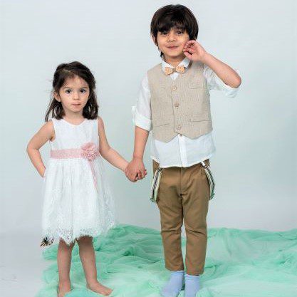 Ρομαντικό βαπτιστικό φόρεμα