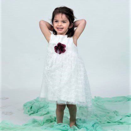 Ρομαντικό βαπτιστικό φόρεμα