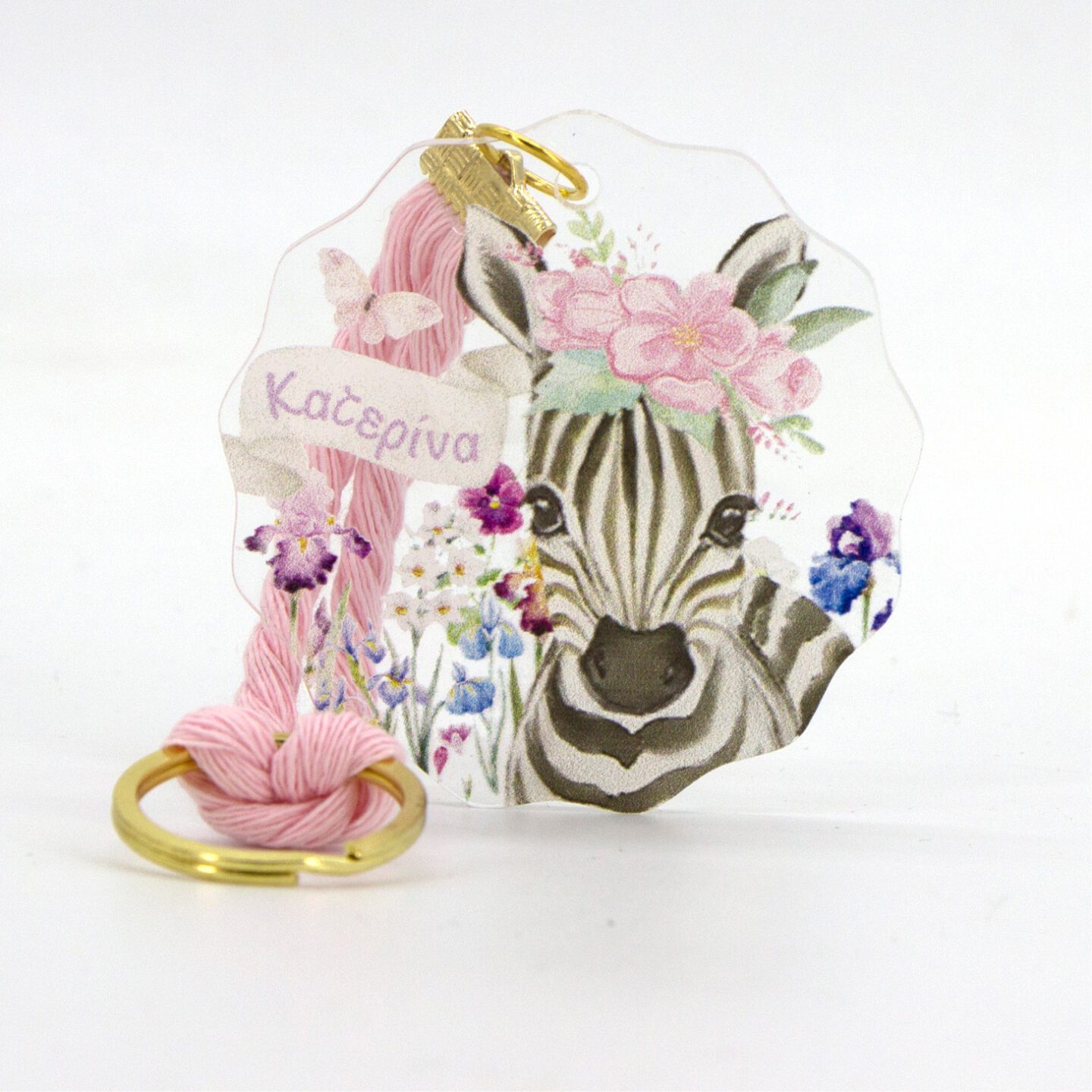 Μπρελόκ με ετικέτα plexiglass & θεματική εκτύπωση