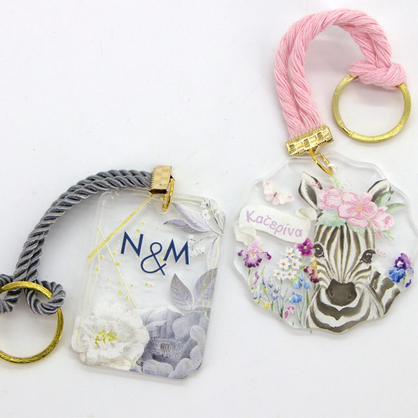 Μπρελόκ με ετικέτα plexiglass & θεματική εκτύπωση