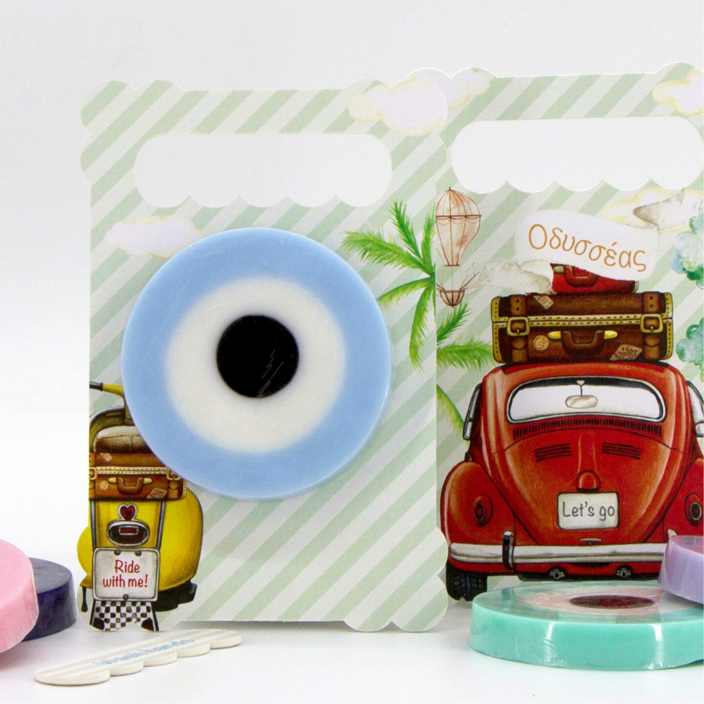 Αρωματικό σαπούνι ματάκι & τυπωμένη θεματική πλάτη