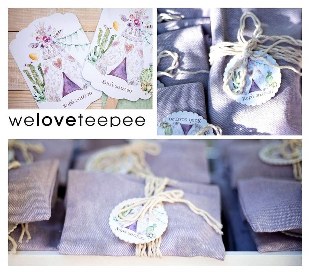 Βάπτιση για κορίτσι με θέμα Indian teepee