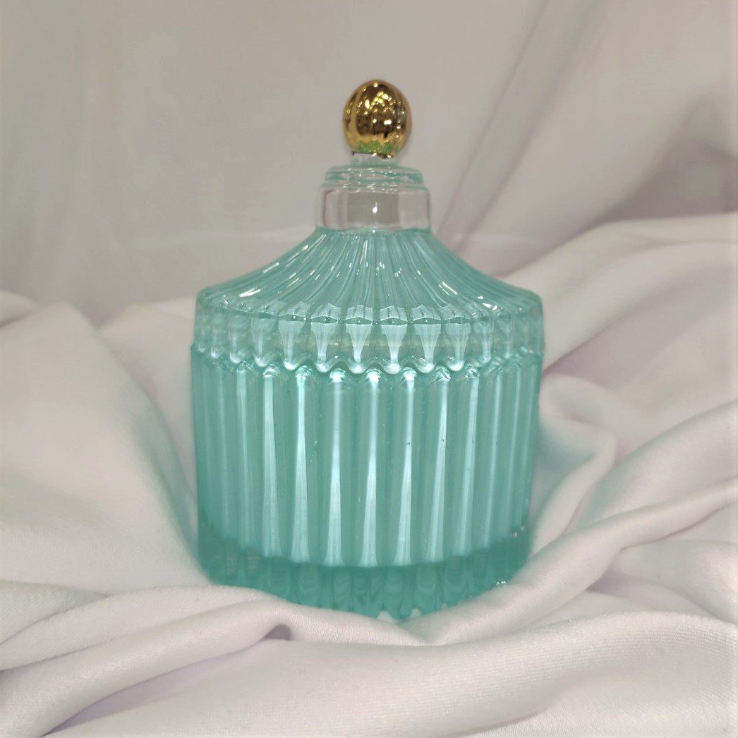 Μπομπονιέρα φοντανιέρα σε σιέλ και ροζ