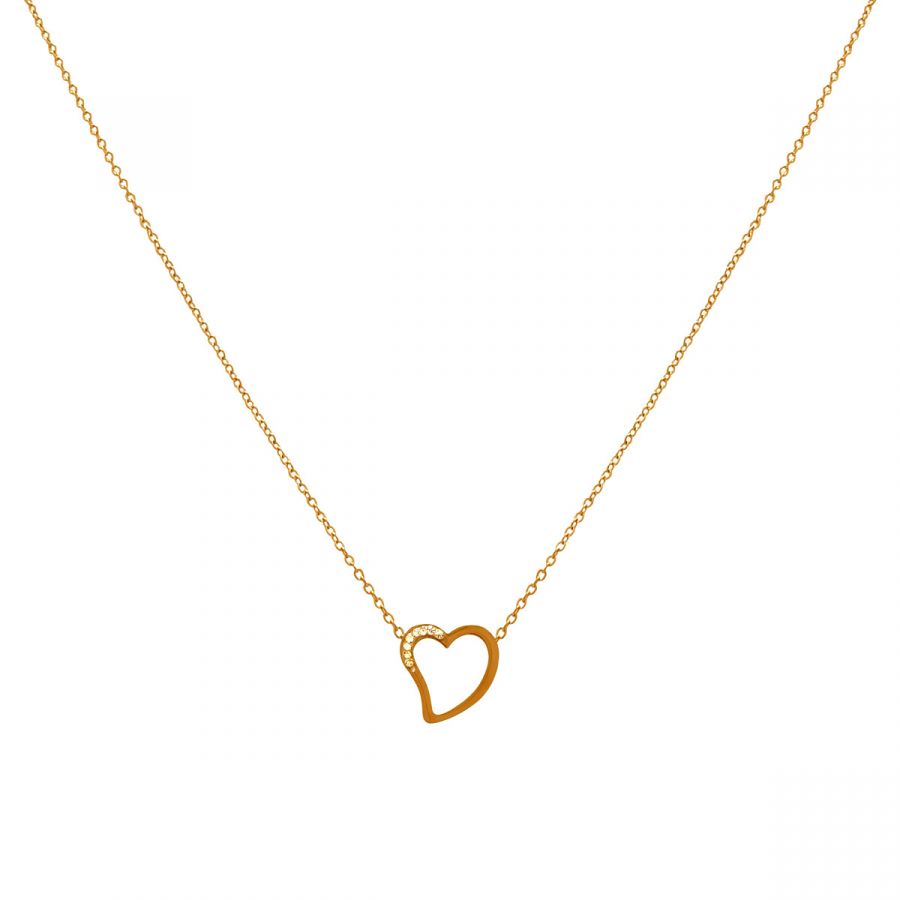 Κολιέ από Ατσάλι με Καρδιά