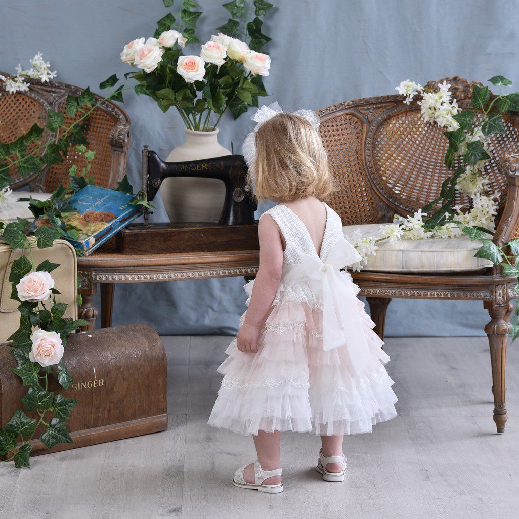 Εντυπωσιακό βαπτιστικό φόρεμα degrade