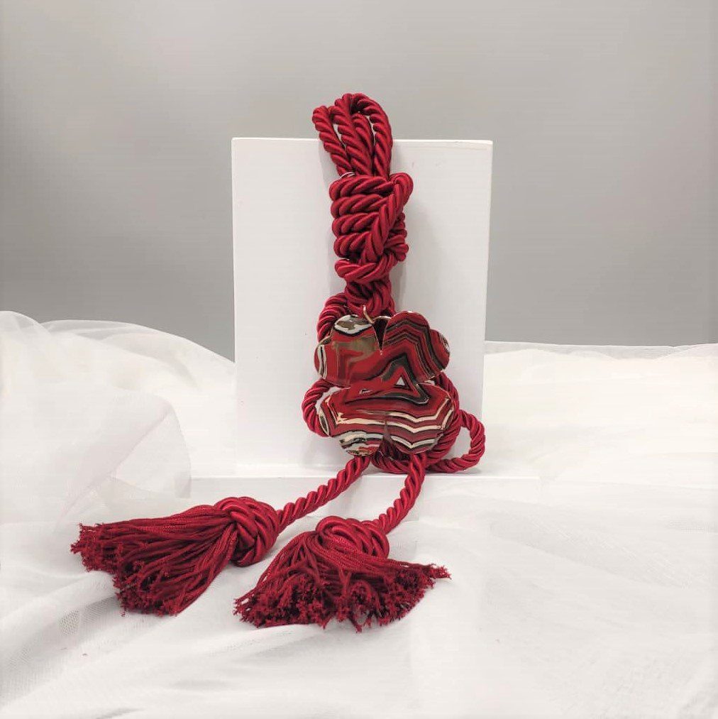 Γούρι 2023 με τετράφυλλο τριφύλλι από φίλντισι