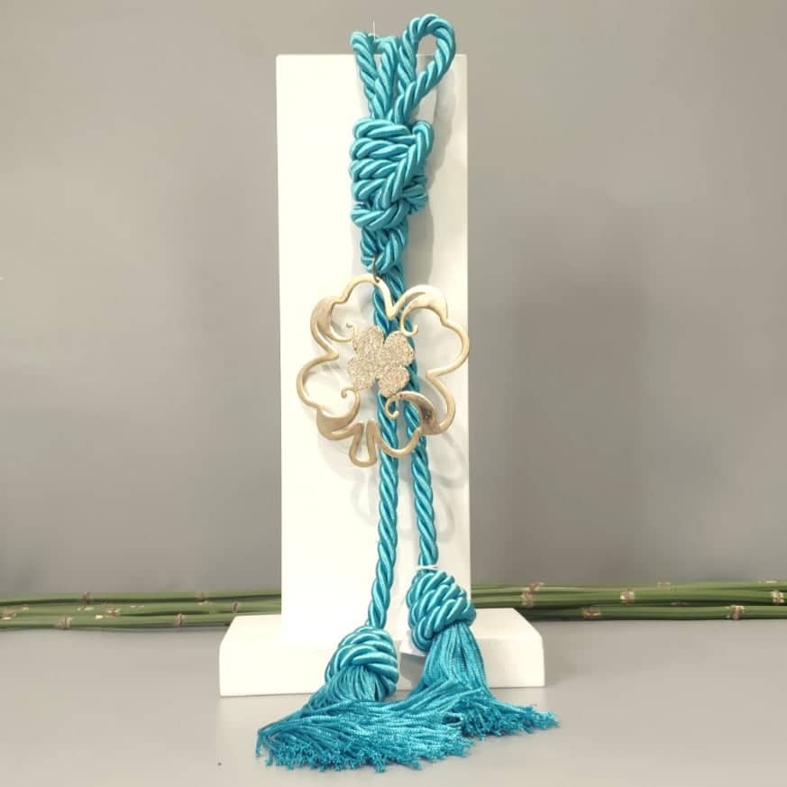 Γούρι 2023 επιχρυσωμένο με τετράφυλλο τριφύλλι