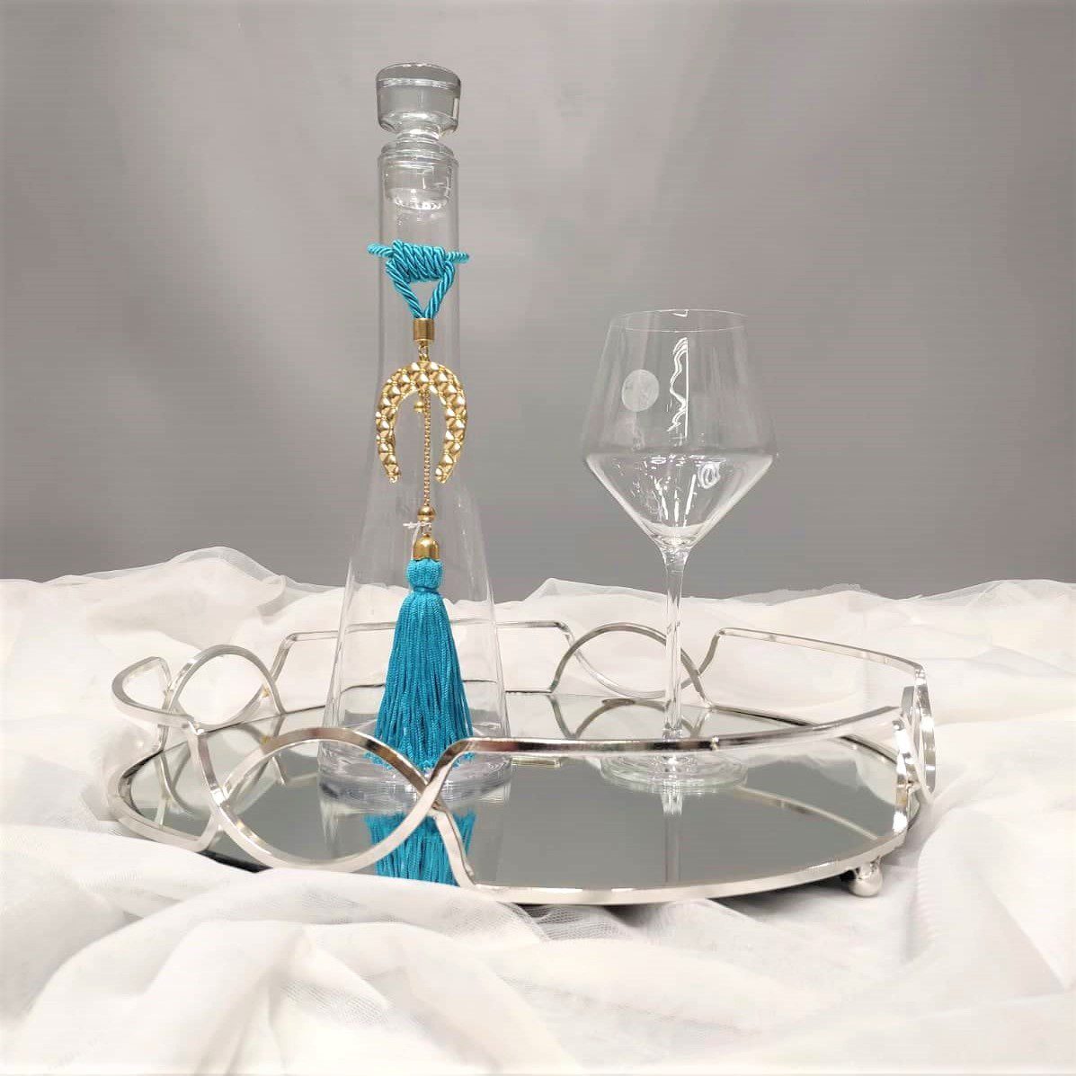 Σετ κουμπάρου Βοημίας με επίχρυσο στολισμό Tresento