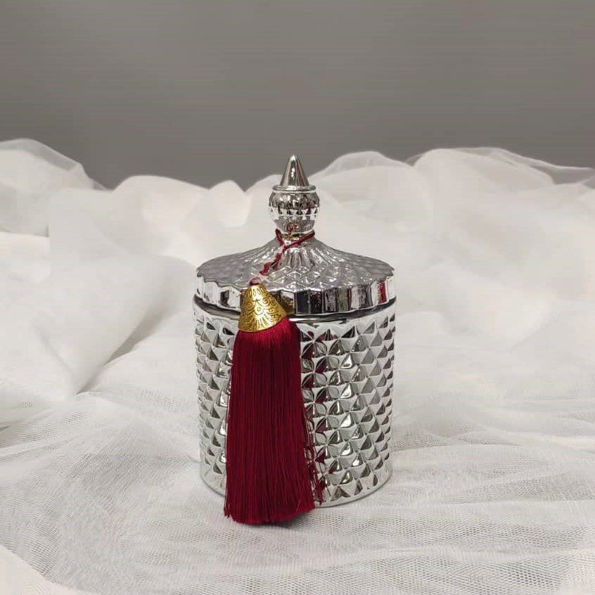 Γούρι 2023 θήκη κεριού με επίχρυσο γούρι