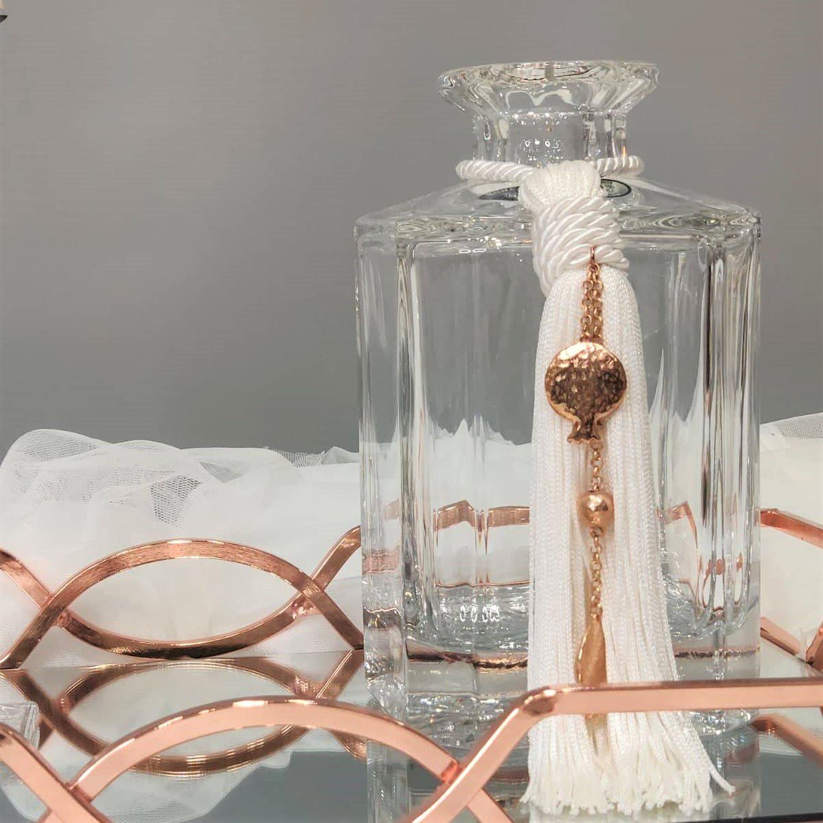 Σετ κουμπάρου Βοημίας με επίχρυσο στολισμό Tresento