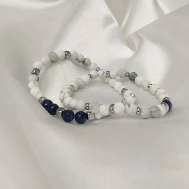 Διπλό βραχιόλι με κεχριμπάρι