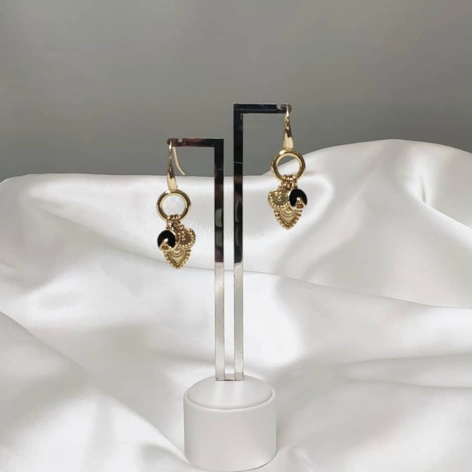 Κρεμαστά σκουλαρίκια με μάτι 24καρατια