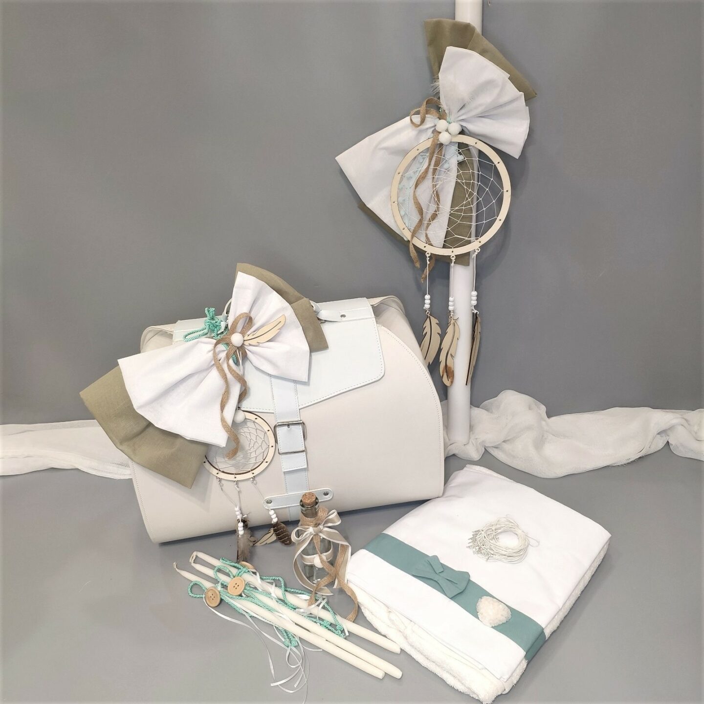 Πλήρες σετ βάπτισης με ονειροπαγίδα