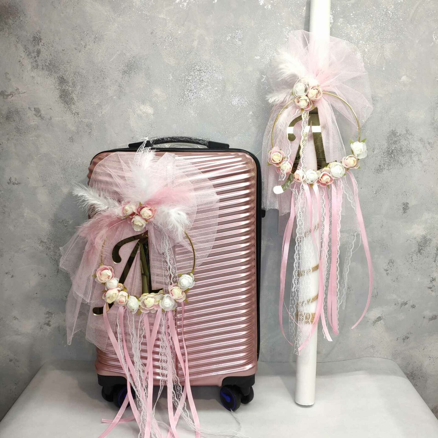 Σετ βάπτισης με μονόγραμμα ονόματος