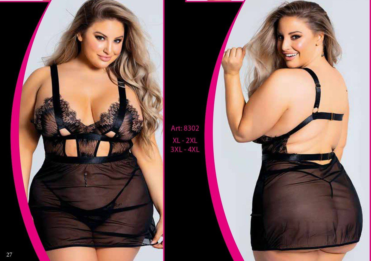 Plus size sexy babydoll