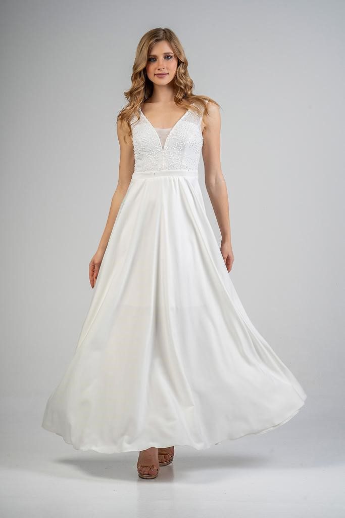 Maxi φόρεμα σε λευκό