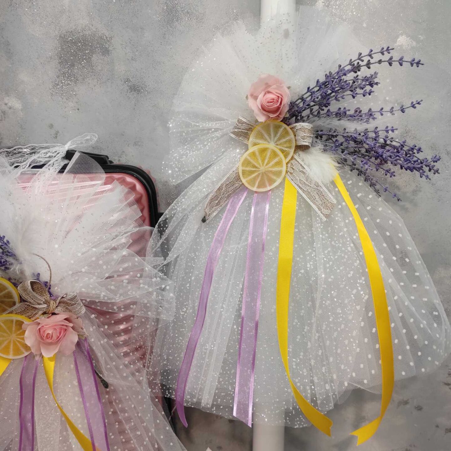 σετ βαπτισης λεβαντα λεμονι