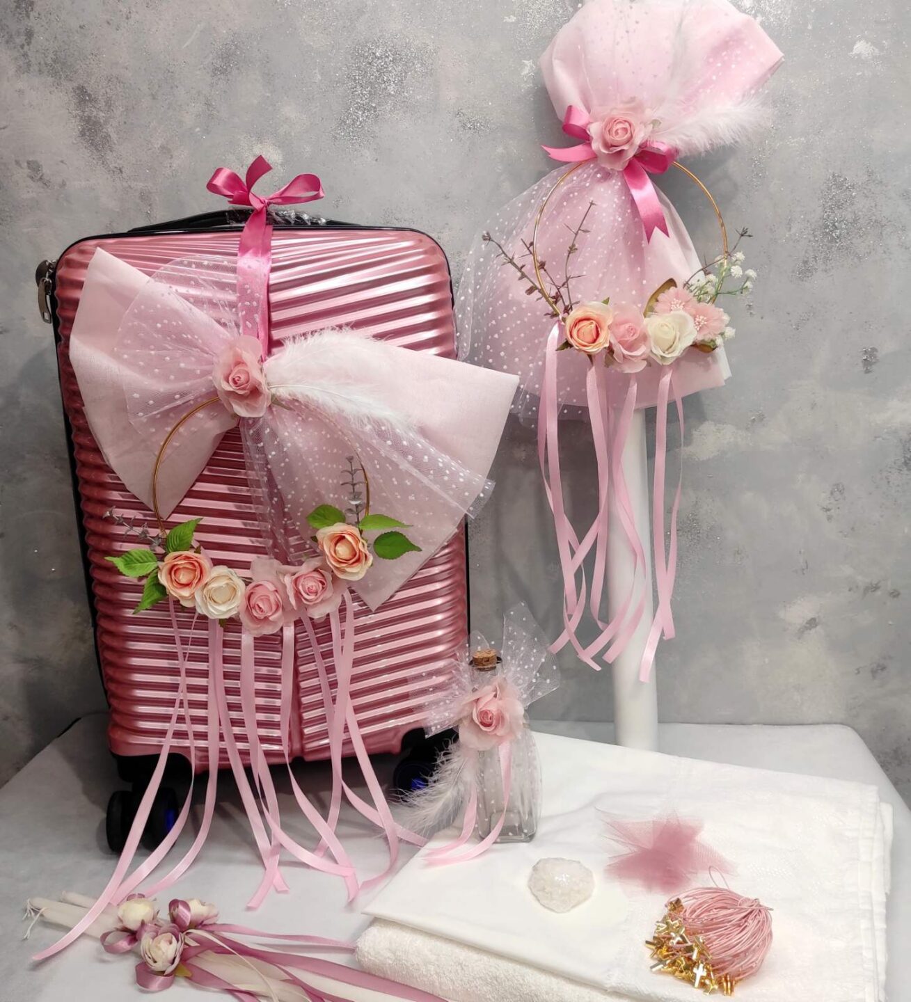 σετ στεφανάκι χρυσό