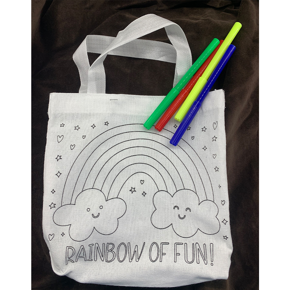 Μπομπονιέρα τσάντα ζωγραφικής ουράνιο τόξο