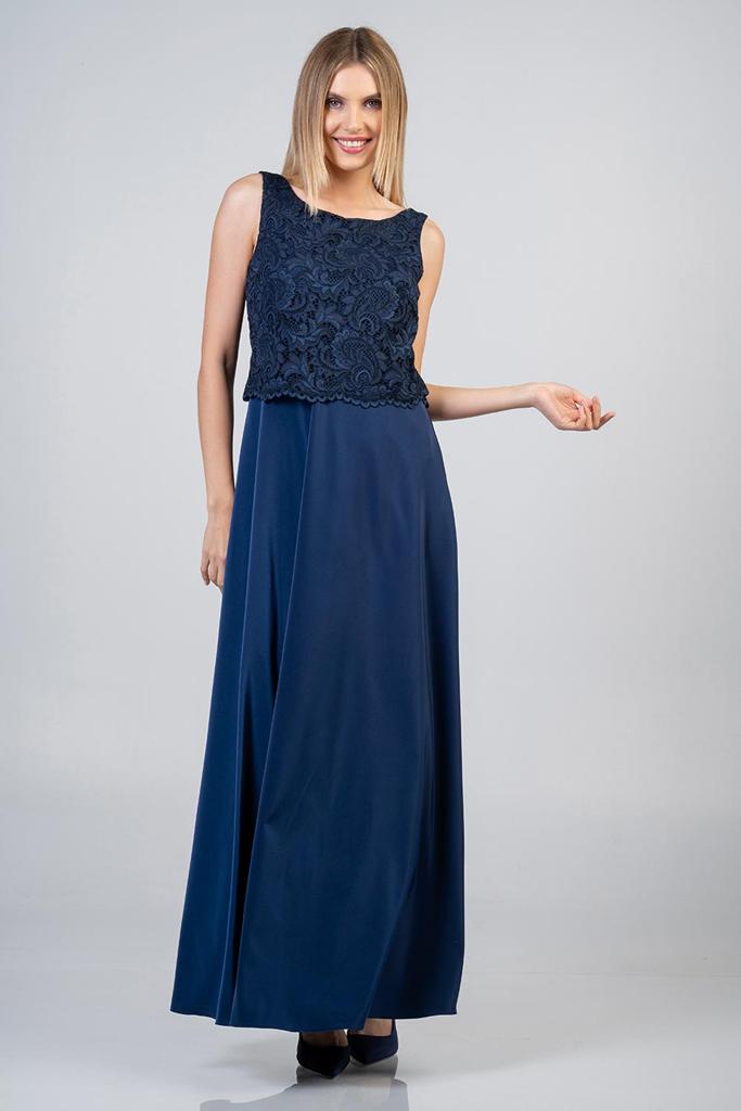 Maxi φόρεμα με κέντημα